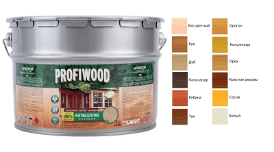 Антисептик лаковый PROFIWOOD алкидный 8 кг.