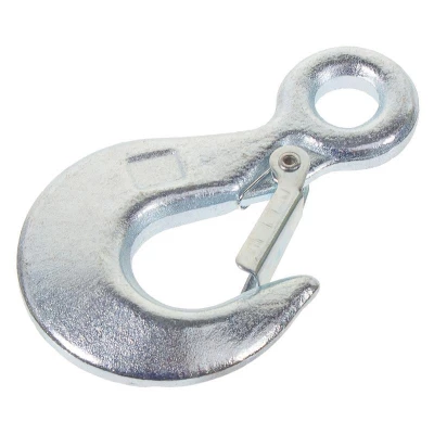 Крюк такелажный с фиксатором DIN689