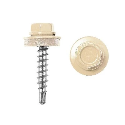 Саморез кровельный, RAL1014 (слоновая кость)