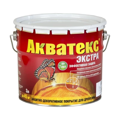 Антисептик лессирующий АКВАТЕКС ЭКСТРА 2,7л (3,51кг)