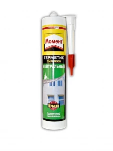 Герметик Момент, силиконовый нейтральный прозрачный
