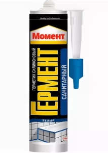 Герметик силиконовый санитарный "ГЕРМЕНТ" (белый)