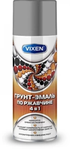 Грунт-эмаль по ржавчине 4 в 1, 520мл VIXEN