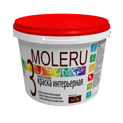 Краска Moleru3 интерьерная акриловая