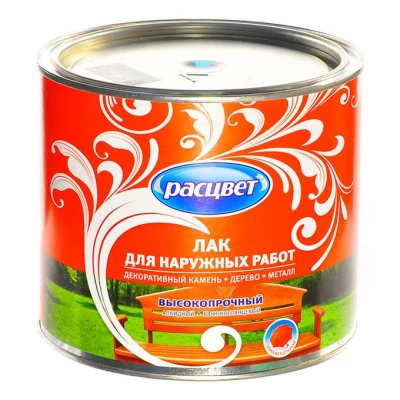 Лак "РАСЦВЕТ" для наружных работ алкидный