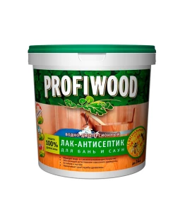 Лак антисептик для бань и саун PROFIWOOD