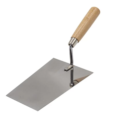 Кельма штукатура из инструментальной стальи с деревянной ручкой