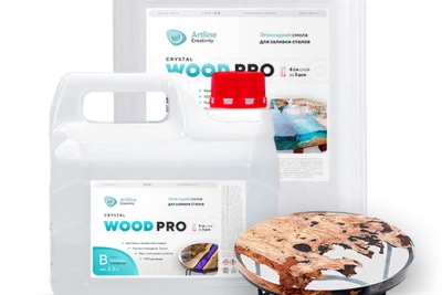 Эпоксидная смола для заливки столешниц Artline Wood PRO epoxy (2-компонентная)