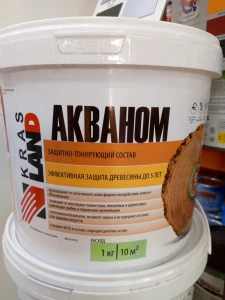 декоративный антисептик по дереву АКВАНОМ